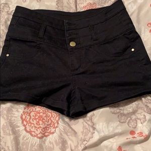 Charlotte Russe size 4 high waist black shorts